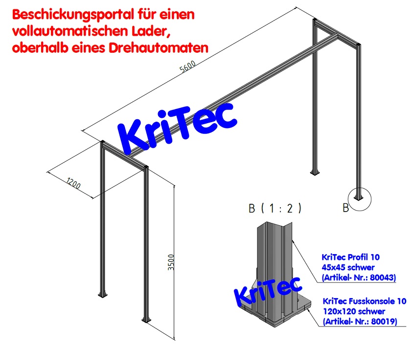 KriTec Fußkonsole 10 120x120 schwer