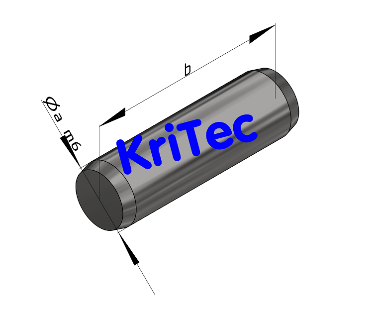 KriTec Zylinderstift ohne Innengewinde ISO 8734 (DIN 6325)