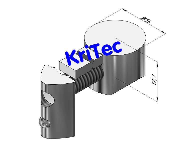 KriTec Universalverbindungssatz Nut 6 Raster 30, verzinkt und rostfrei