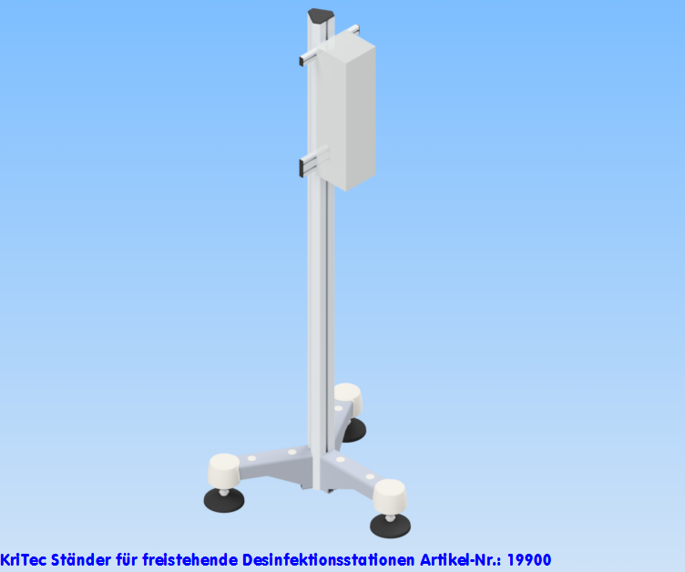 KriTec Ständer für freistehende Desinfektionsstationen