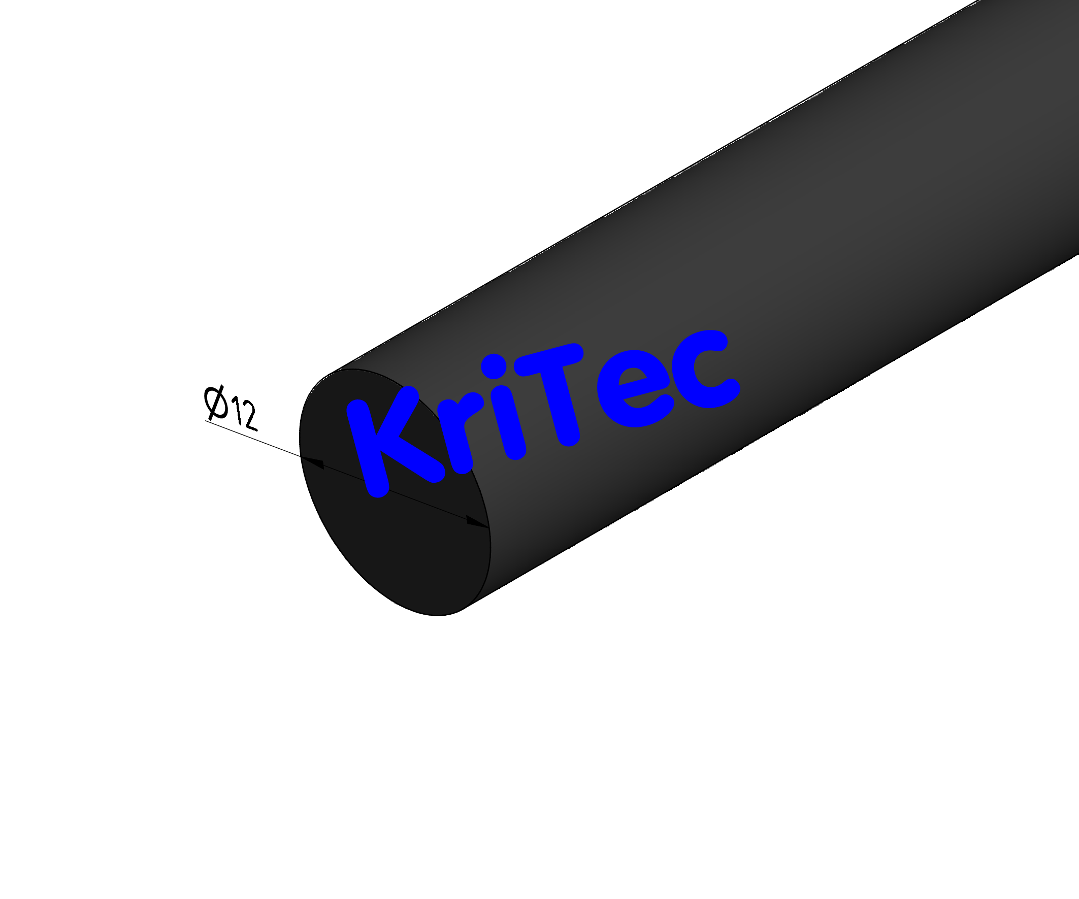 KriTec Rundschnur Ø12mm, EPDM schwarz