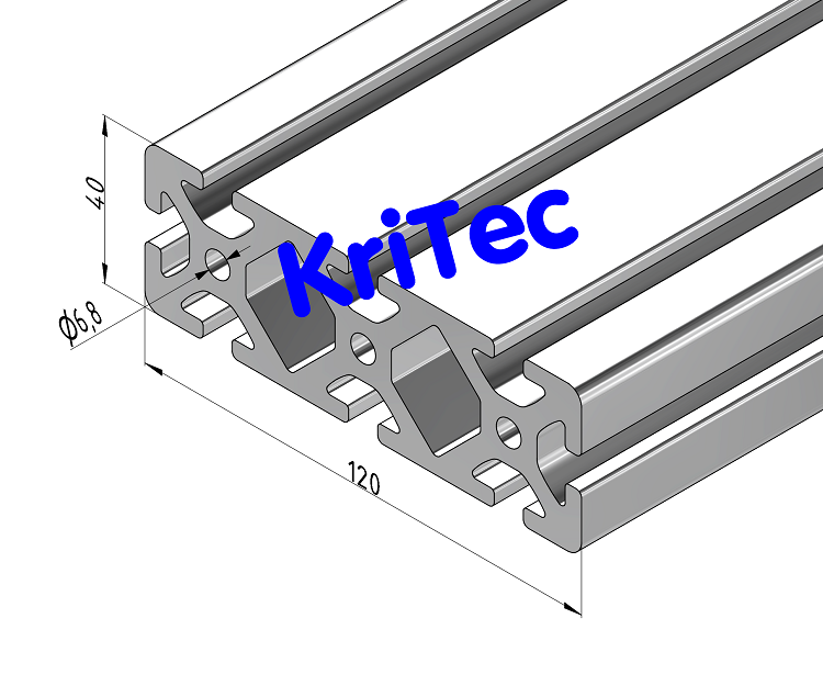 KriTec Profil 8 120x40 schwer