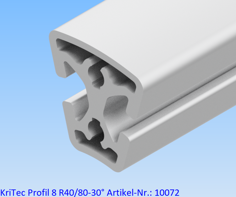 KriTec Profil 8 R40/80-30°