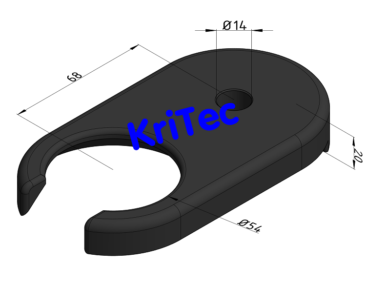 KriTec Klemmlasche D80