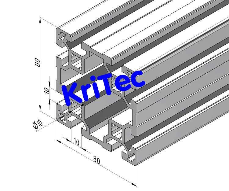 KriTec Profil 10 80x80 leicht