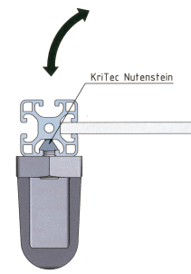 KriTec Handgriff PA variabel gerade