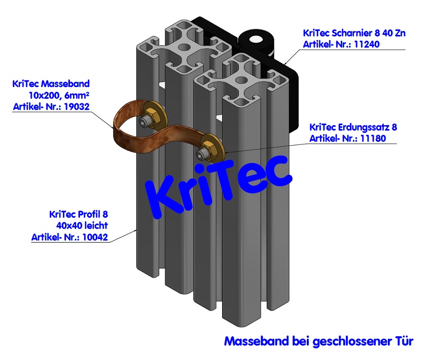 KriTec Erdungssatz 8 Raster 40