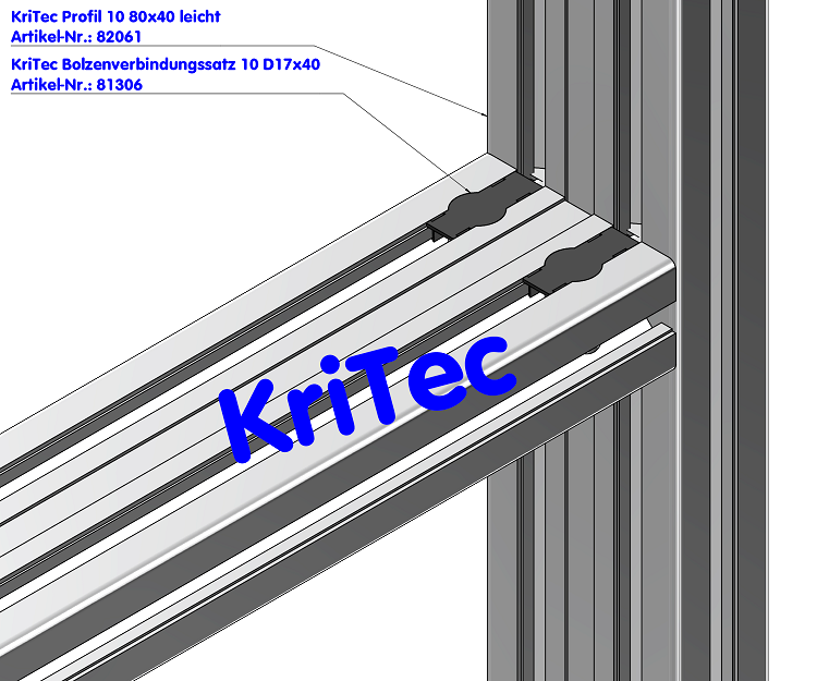 KriTec Bolzenverbindungssatz 10 D17x40