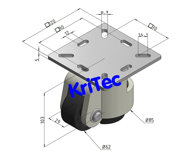 KriTec Heberolle D62 120x120