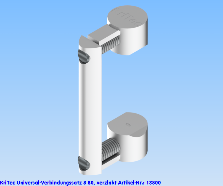 KriTec Universal-Verbindungssatz 8 80, verzinkt