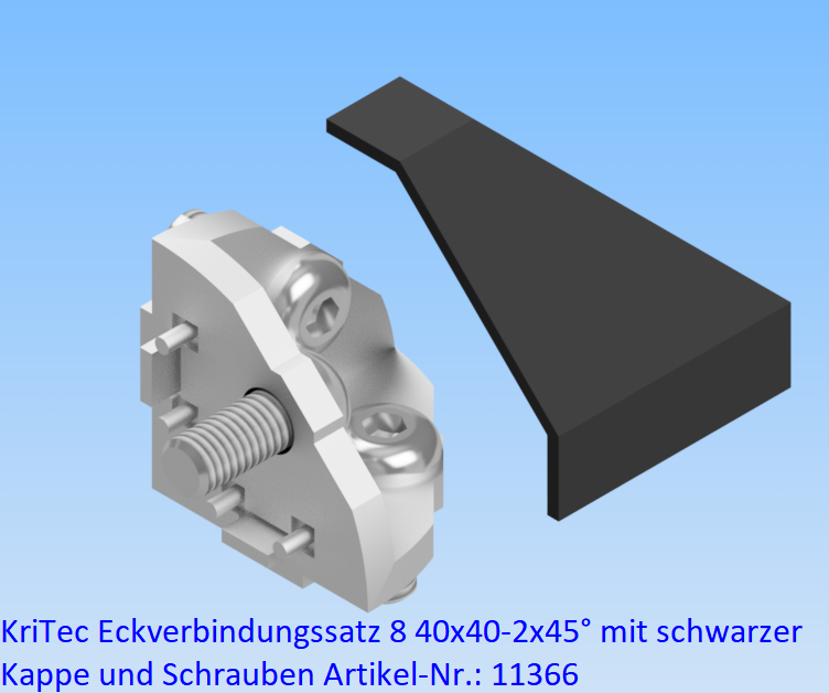 KriTec Eckverbindungssatz 8 40x40-2x45°