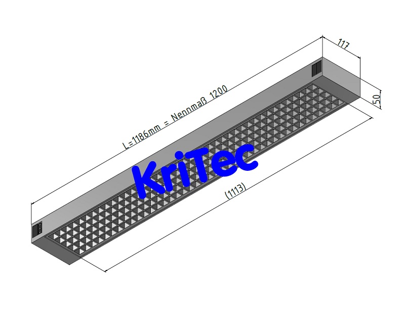 KriTec Arbeitsplatzleuchte 1200 LED