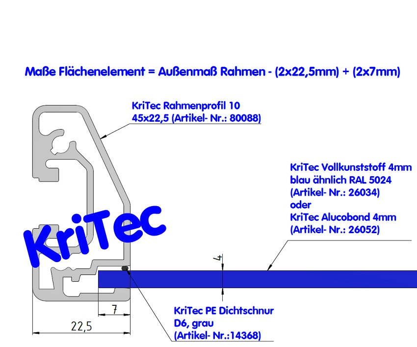KriTec Alucobond 4mm eloxiert