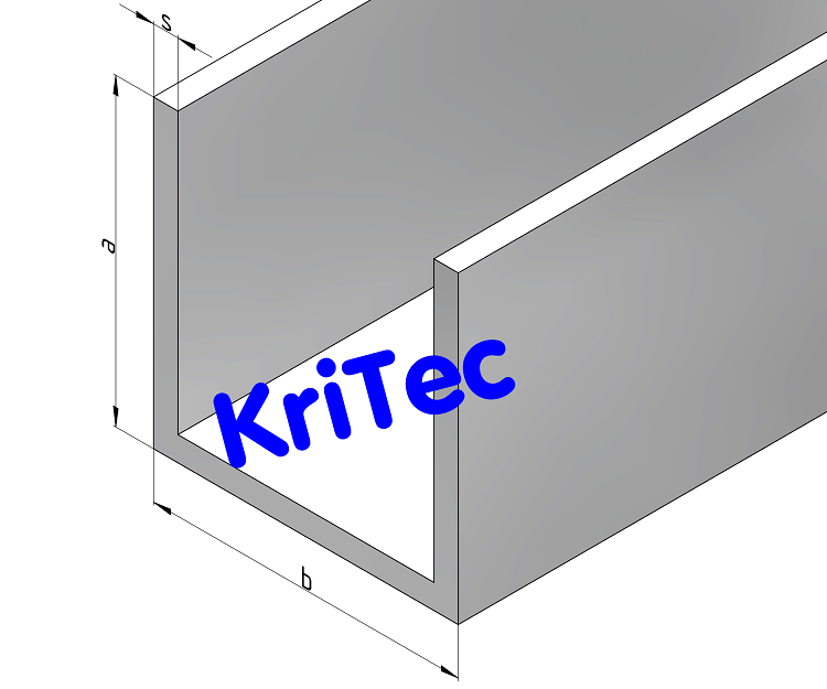 KriTec Aluminium-U-Profile