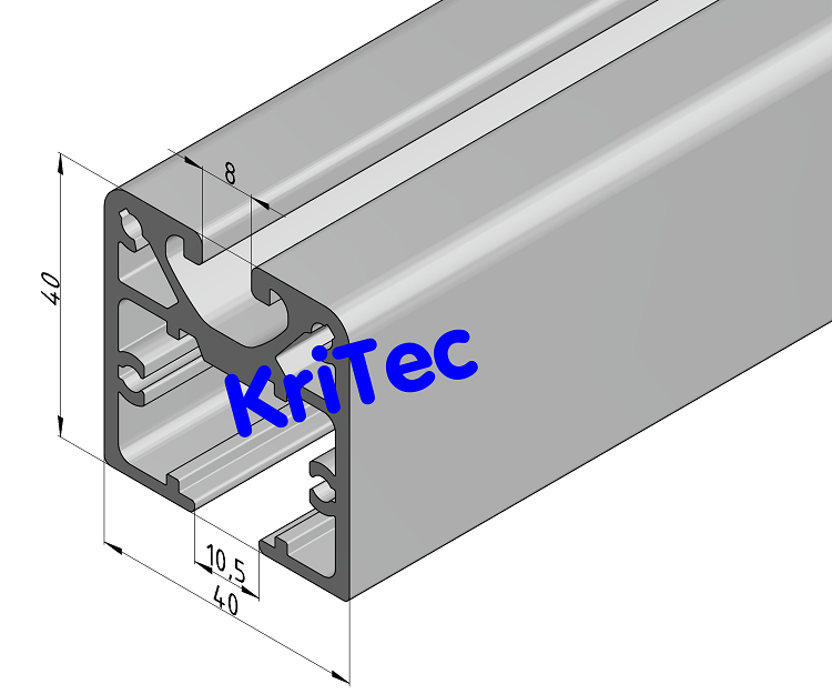 KriTec Laufbahnprofil 8 40x40