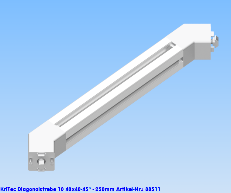 KriTec Diagonalstrebe 10 40x40-45° - 250mm
