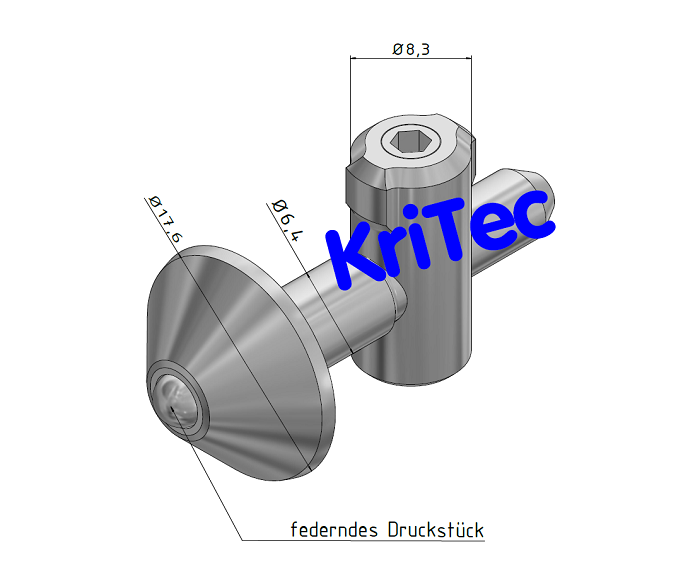 KriTec Zentralverbinder 8 Raster 30 einschiebbar