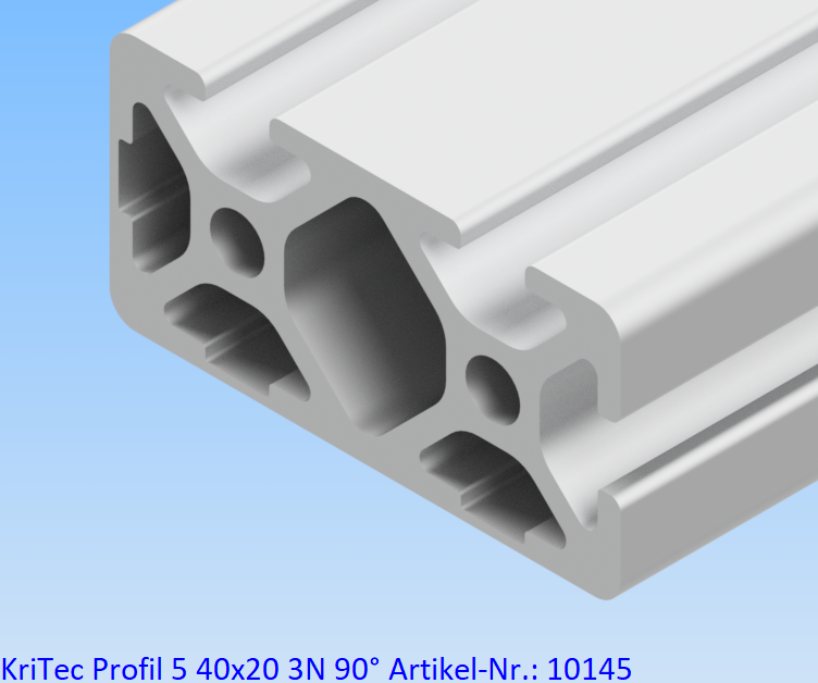 KriTec Profil 5 40x20 3N 90°