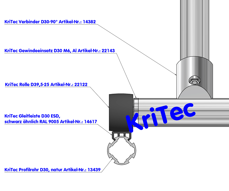KriTec Rolle D39,5-25