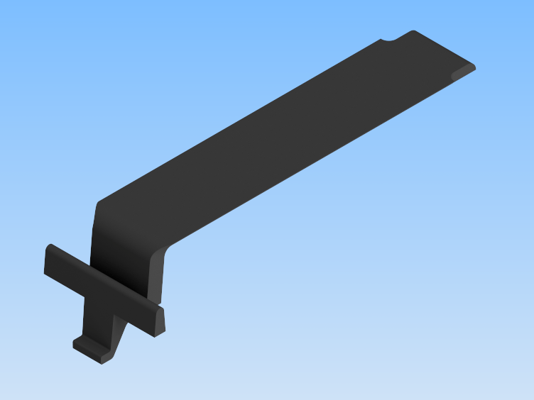 KriTec Abdeckblende schwarz ähnlich RAL 9005 für Automatik-Verbindungssatz 8