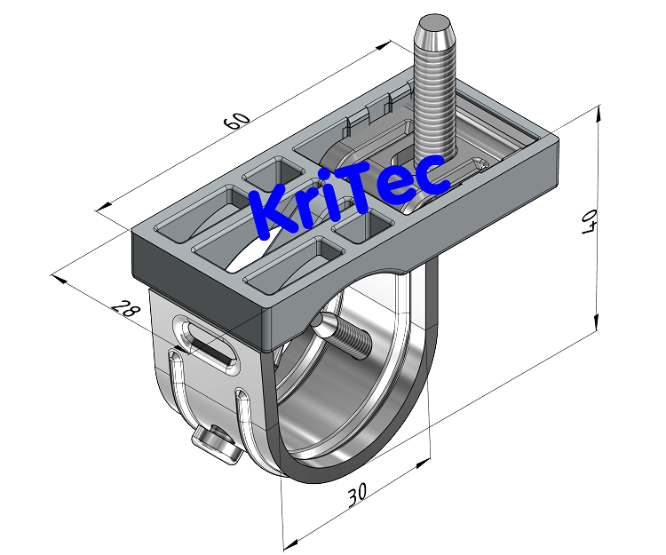 KriTec Tischplattenbefestigung D30