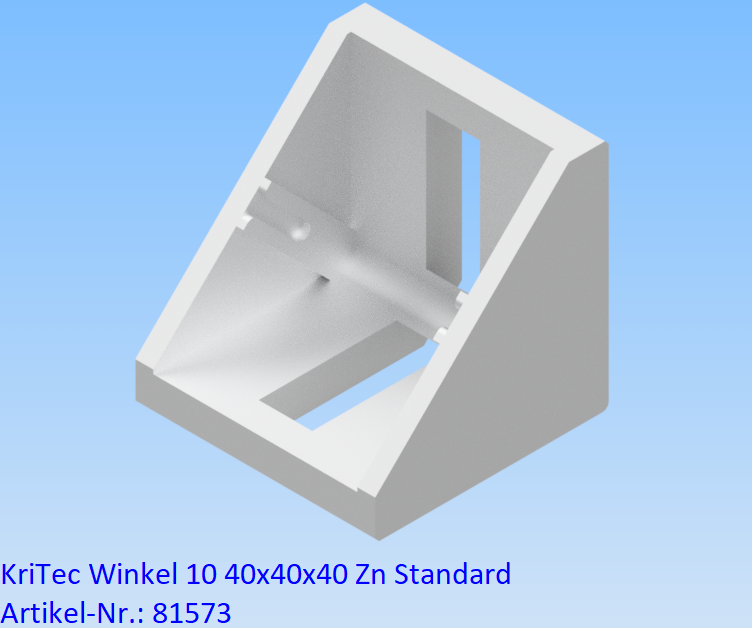 KriTec Winkel 10 40x40x40 Zn Standard