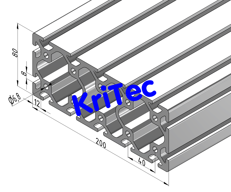 KriTec Profil 8 200x80