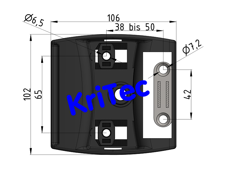 KriTec Magnet-Verschlussgriff Compact