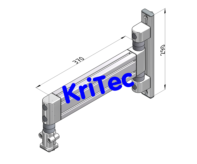 KriTec Schwenkarm 8 80-370 schwer Höhenverstellung 8 290