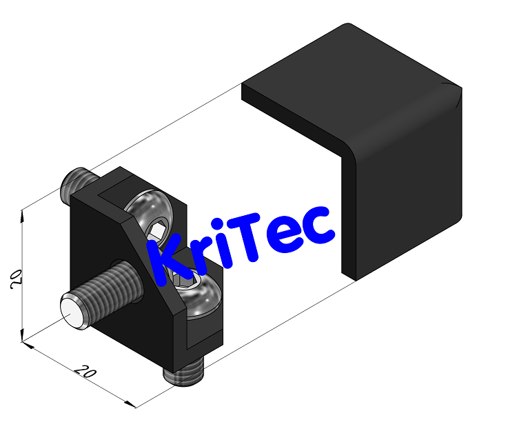 KriTec Eckverbindungssatz 5 20x20x20