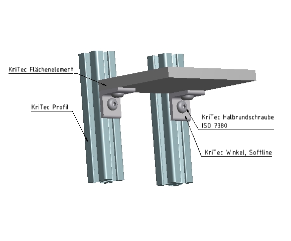 KriTec Winkel 5 Al 20x20x18x3 Softline