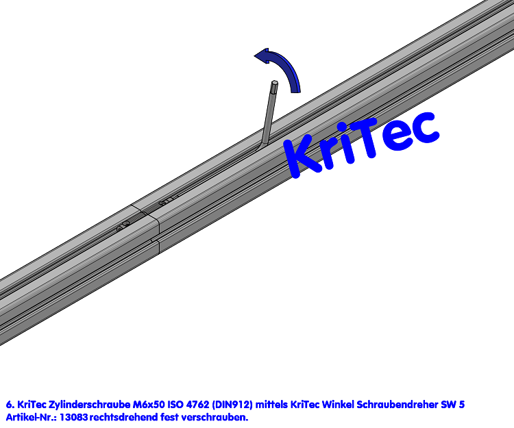 KriTec Automatik-Stoßverbindungssatz 8, verzinkt