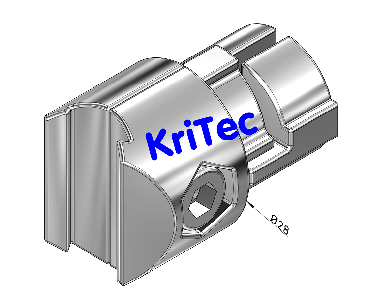 KriTec Innenverbinder D28 - 90°