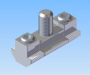 KriTec Druckverbinder 10 40 M8, beidseitig