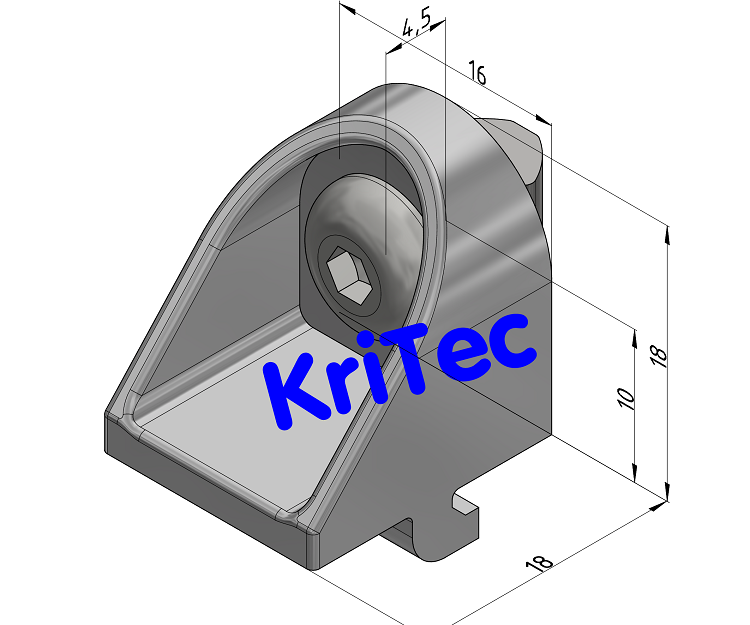 KriTec Klemmwinkel 5 Raster 20