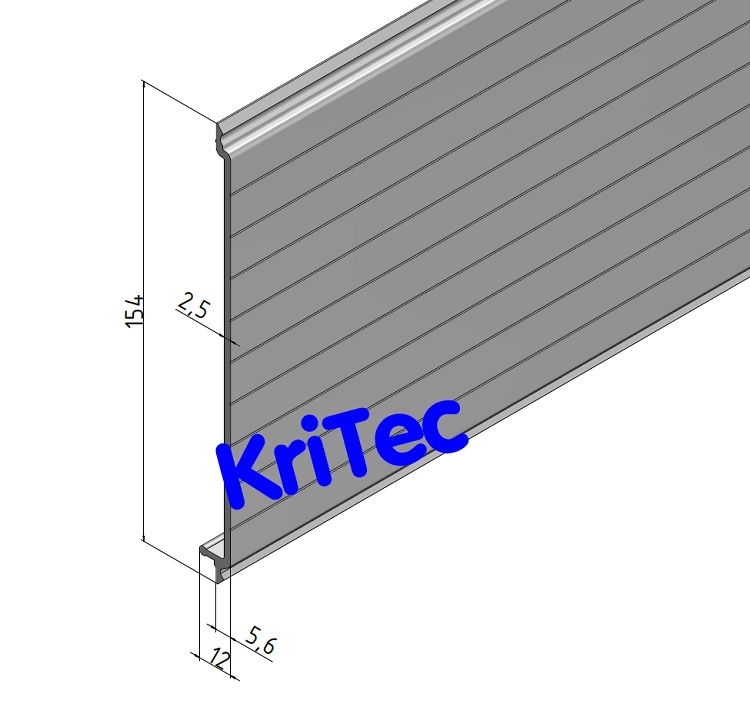 KriTec Kabelkanal-Wandprofil 160