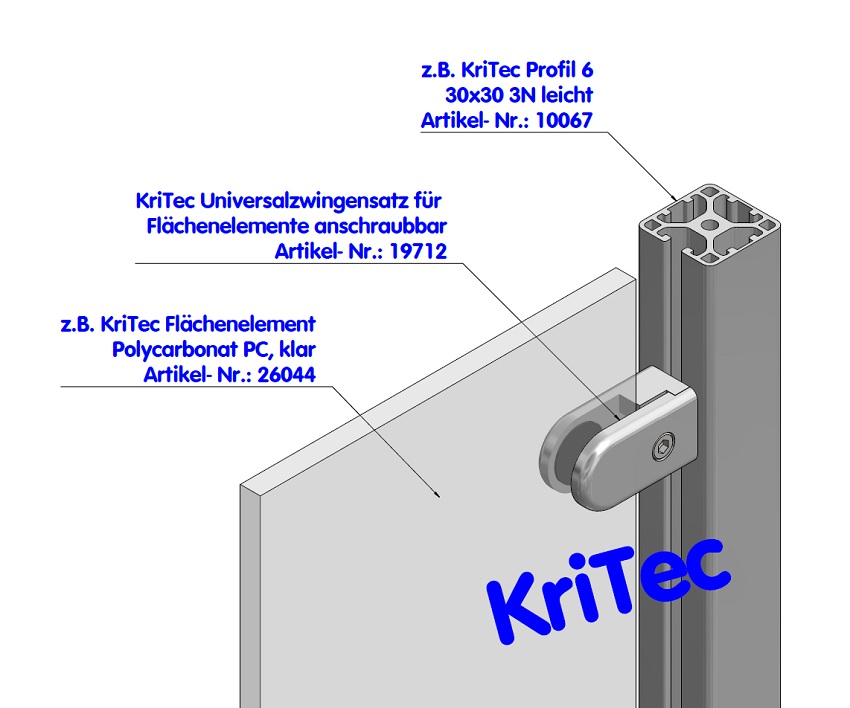 KriTec Profil 6 30x30 3N leicht