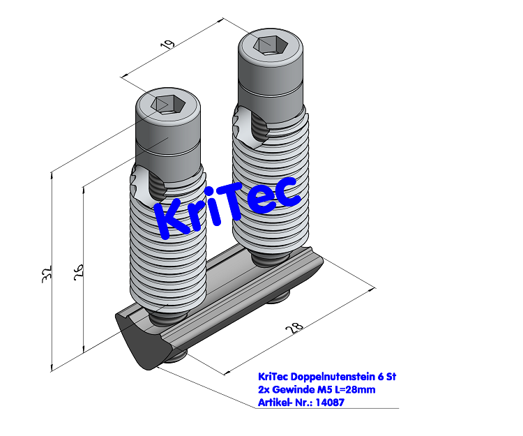 KriTec Automatik-Verbindungssatz 6 30, verzinkt