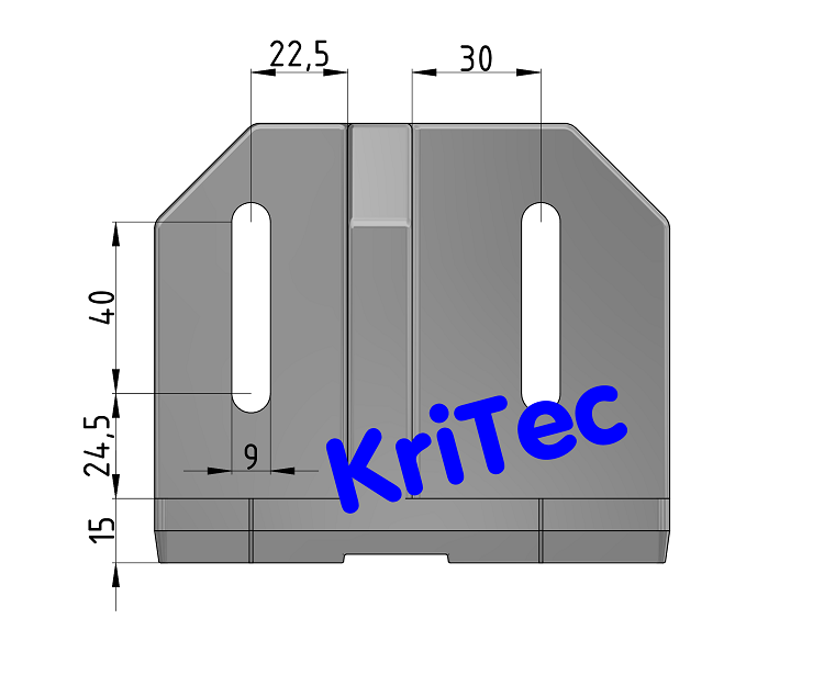 KriTec Fußkonsole 12 120x120 schwer