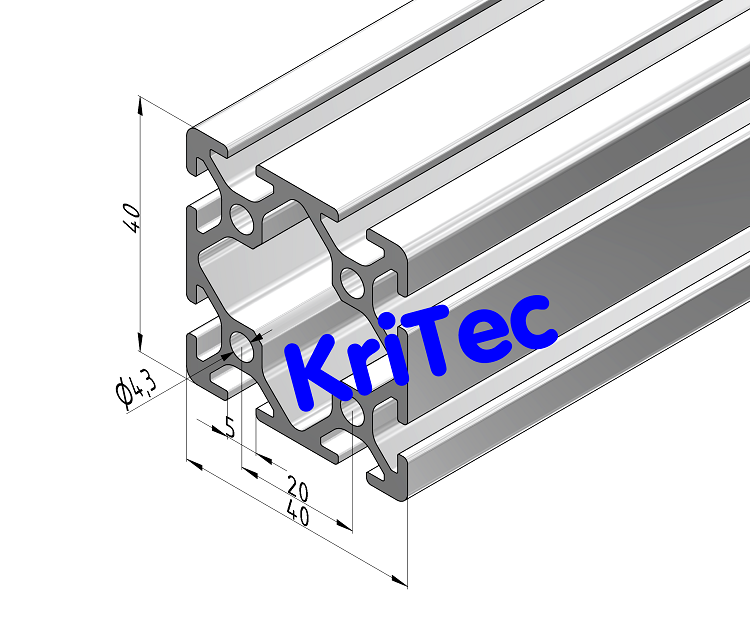 KriTec Profil 5 40x40