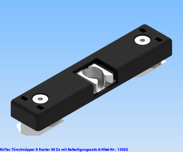 KriTec Türschnäpper 8 Raster 40 Zn mit Befestigungssatz