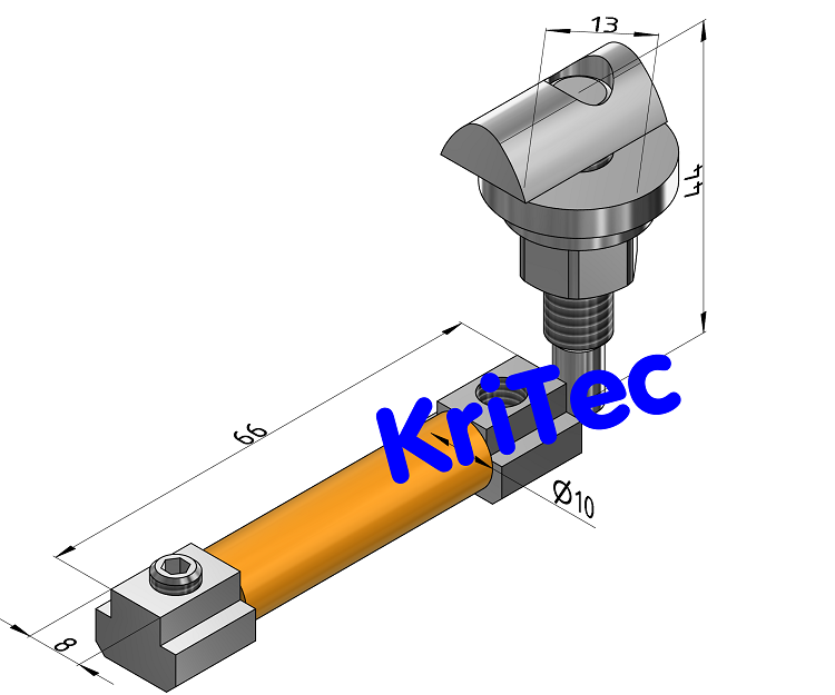 KriTec Endanschlag 8 mit Stift