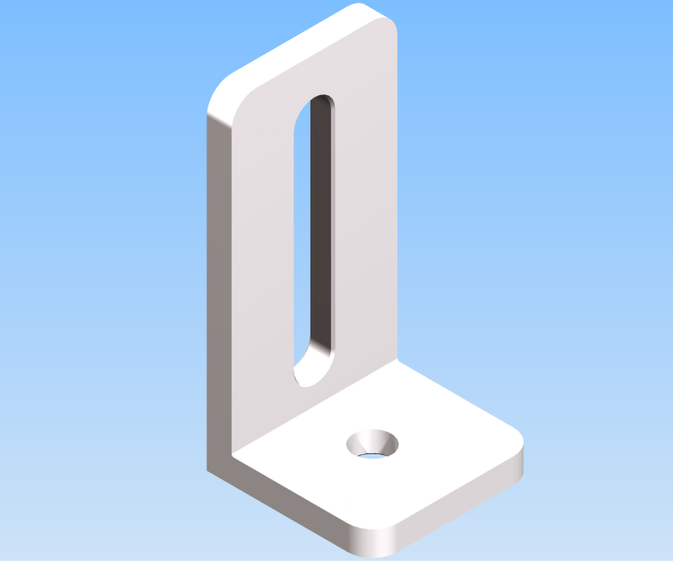 KriTec Stahlwinkel 8 80x40x40x5 schwer mit Langloch, verzinkt