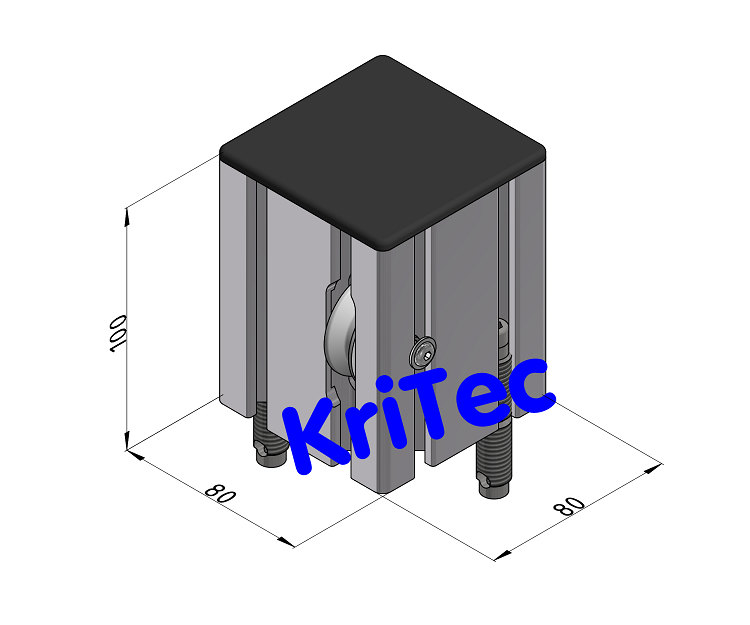 KriTec Seilumlenkungssatz 8 80x80 leicht für manuelle Hubtür