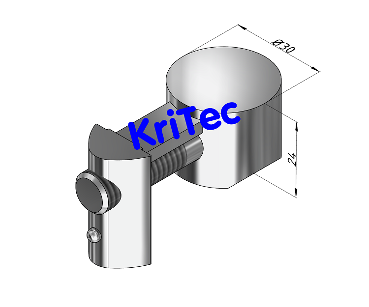 KriTec Universalverbindungssatz Nut 12 Raster 60, verzinkt