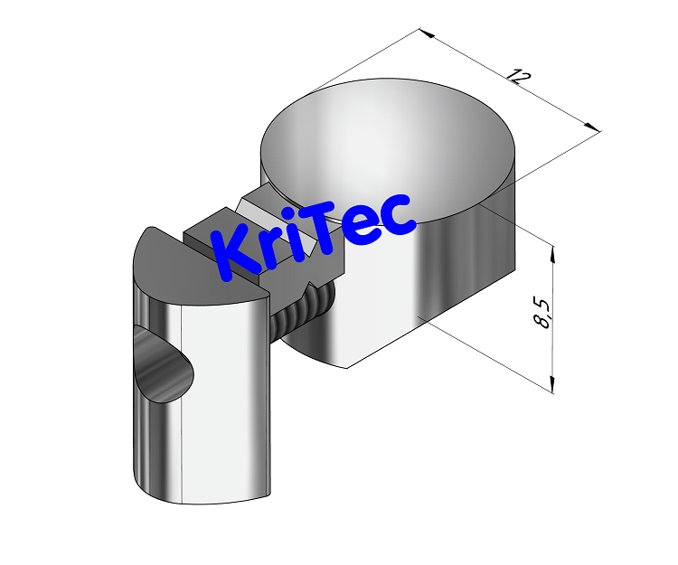 KriTec Universalverbindungssatz Nut 5 Raster 20, verzinkt und rostfrei