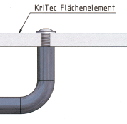 KriTec Handgriff Al 200 gerade, schwarz