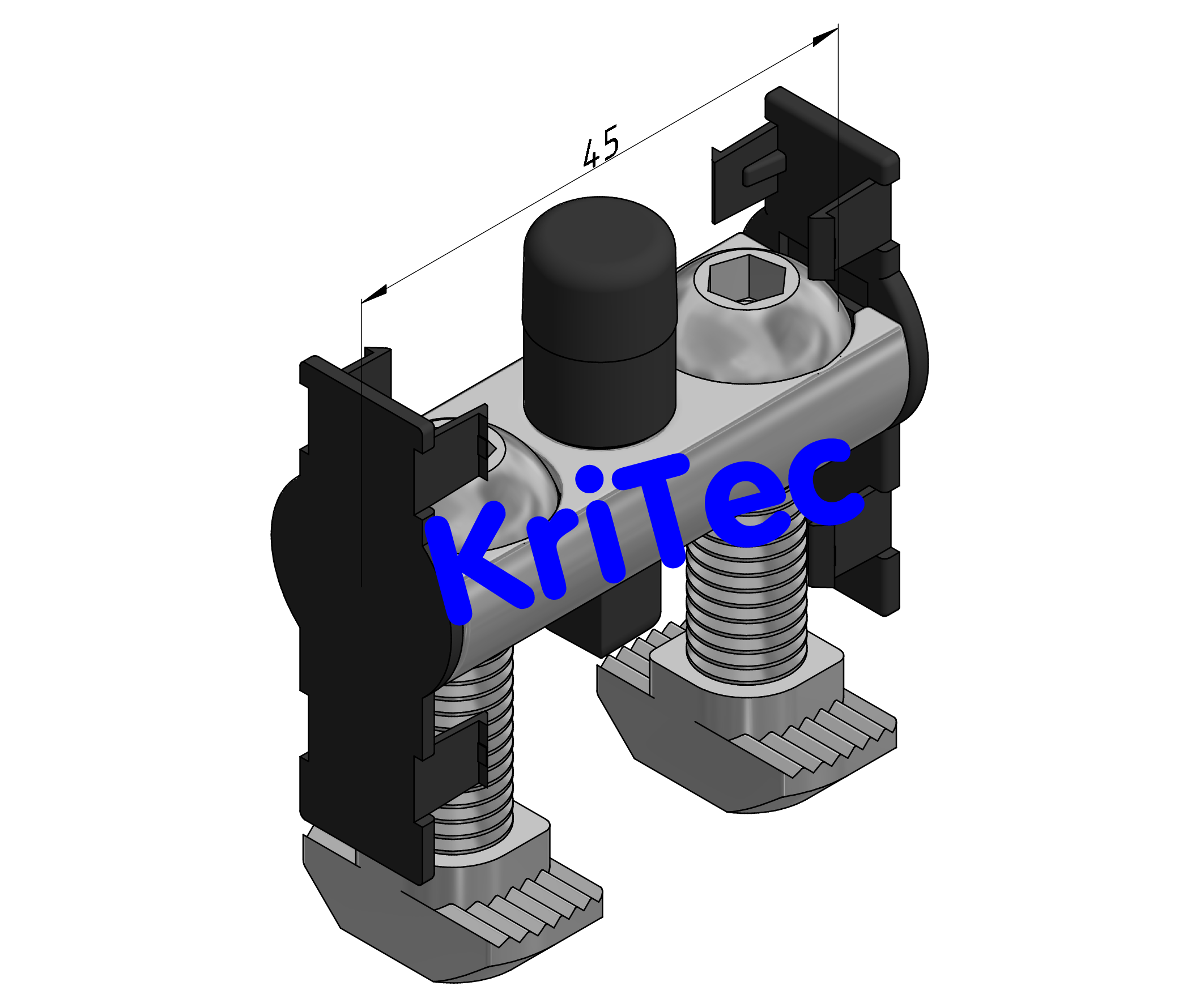 KriTec Bolzenverbindungssatz 10 D17x45