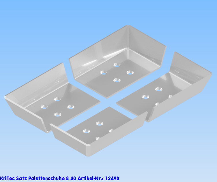 KriTec Satz Palettenschuhe 8 40