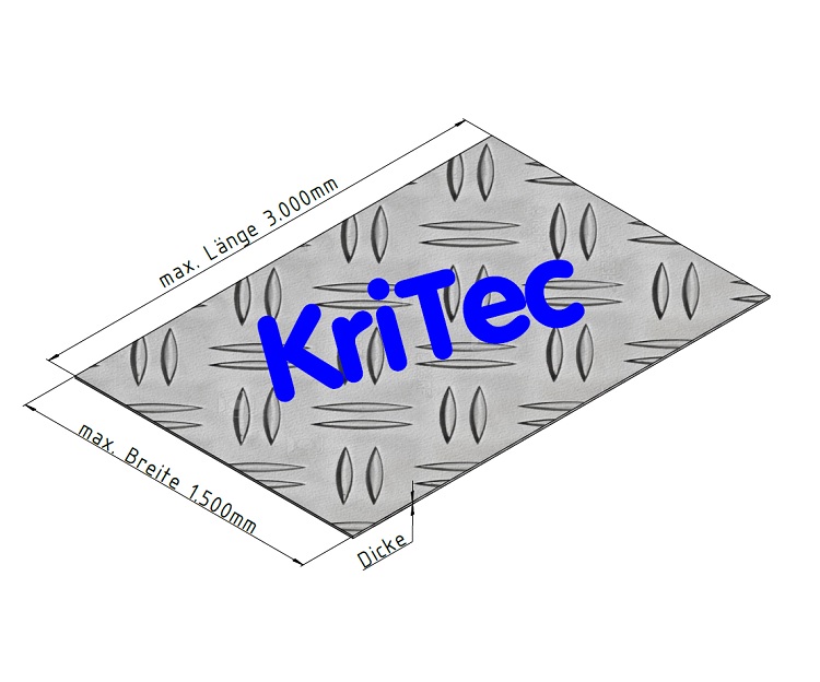 KriTec Aluminium-Riffelbleche Duett